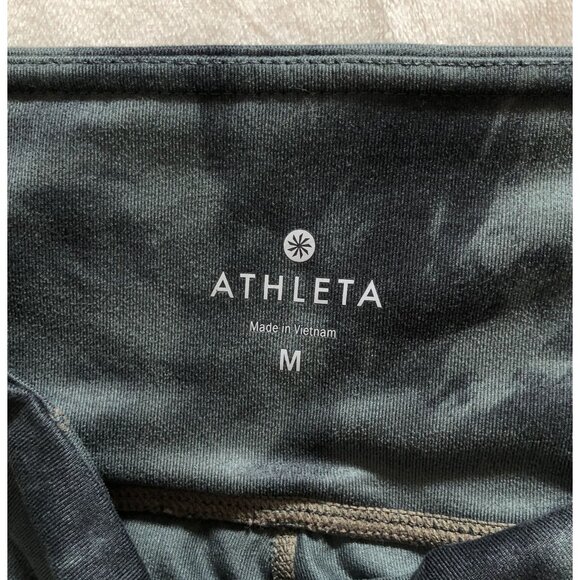 Athleta Women's Medium Tie-Dye Capri Leggings High Rise Athleticwear Gym Yoga - Picture 4 of 12